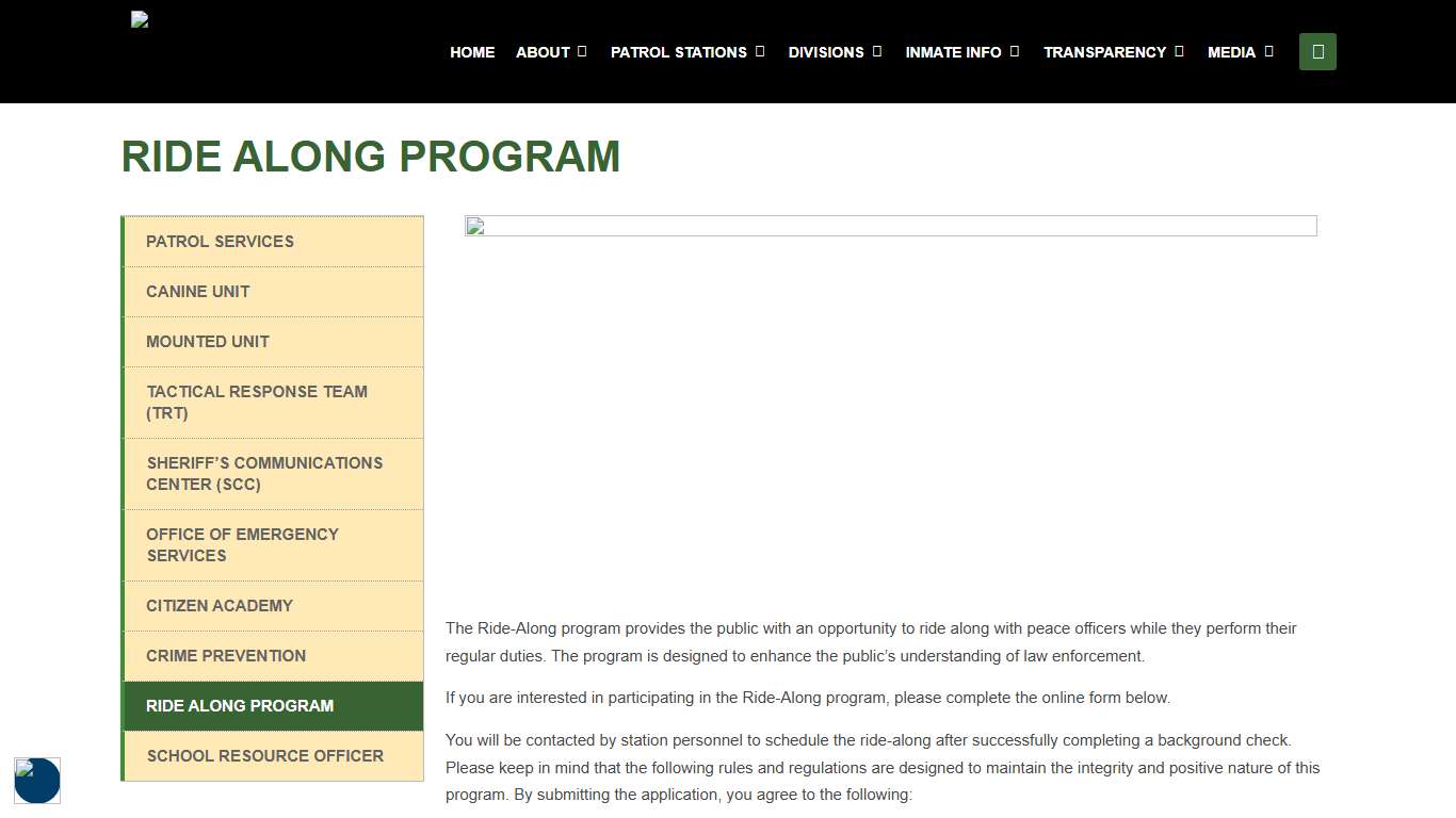 Ride Along Program – Ventura Sheriff Official Website